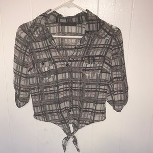 Plaid top